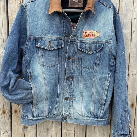 Vintage Canada Sportswear Denim Jacket – Distressed vibes Sz M - Picture 5 of 14